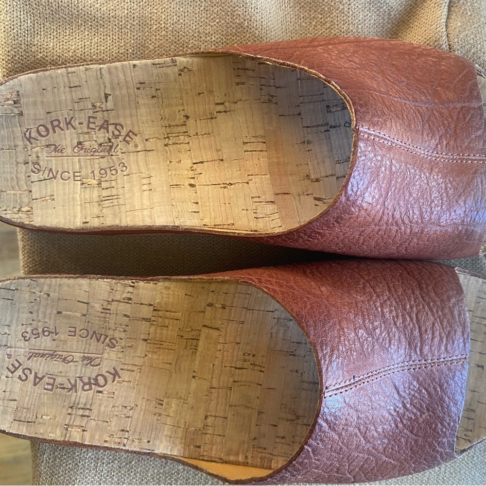 Kork-Ease leather Brown Etiope slides SZ 11 - Picture 7 of 8